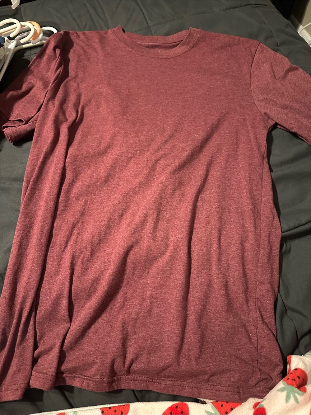 bcg Heather Burgundy Short Sleeve Crew Tee